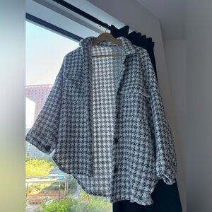 Storets Oversized Houndstooth Jacket